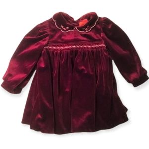 Gorgeous 18-24 month girls velvety dress